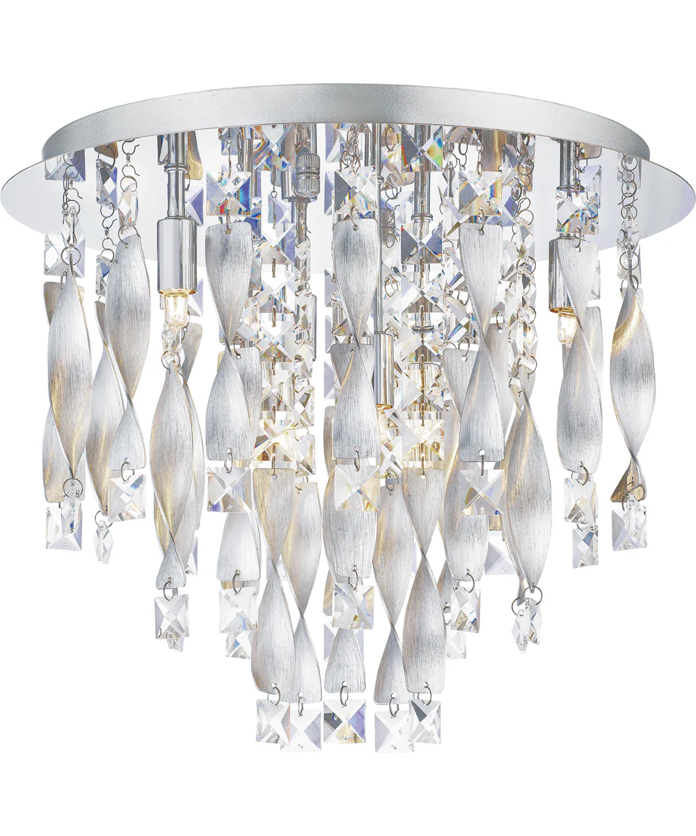 Twinkle 6-light Flush Mount Polished Chrome - Image 5