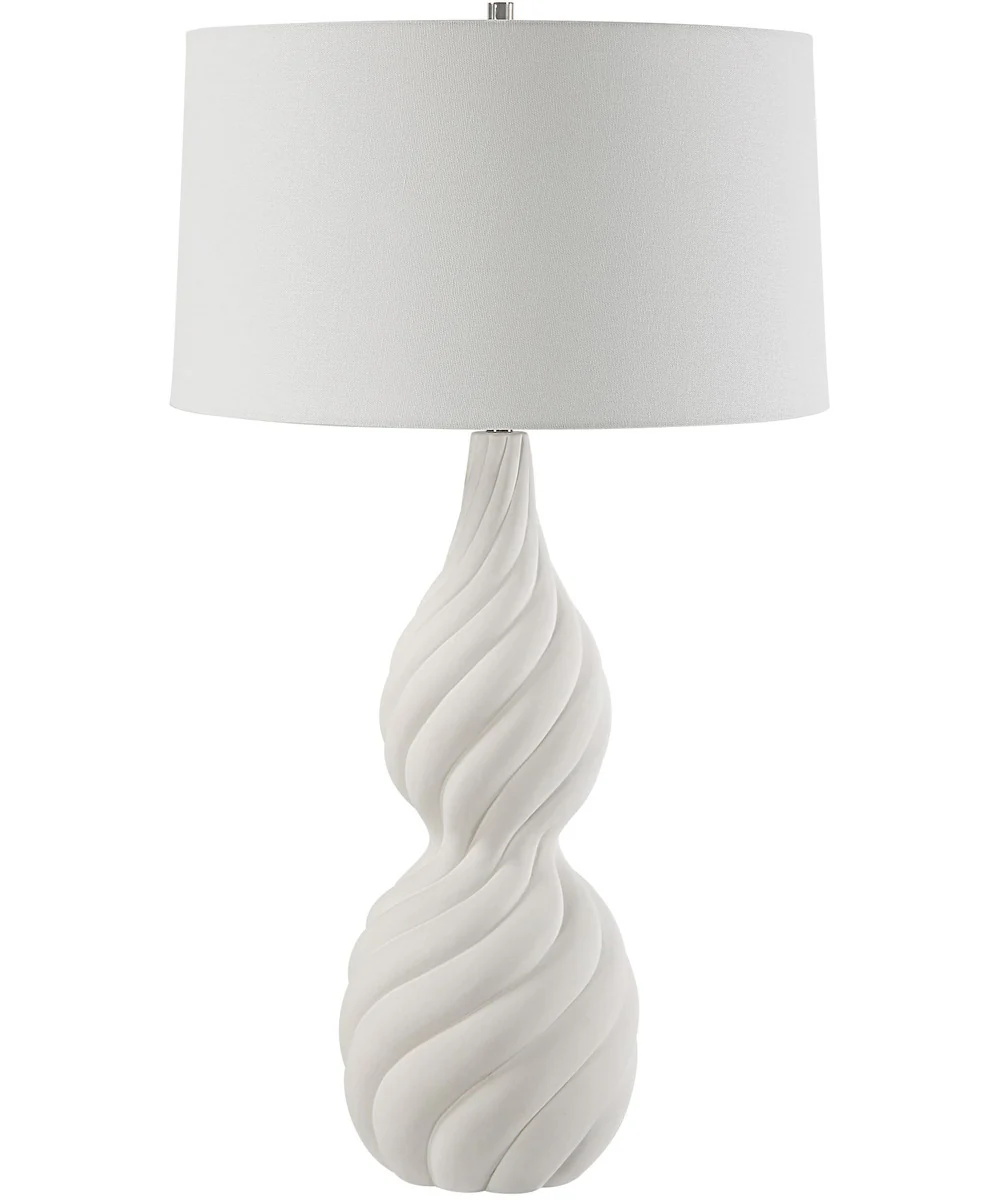 Twisted Swirl White Table Lamp - Image 4