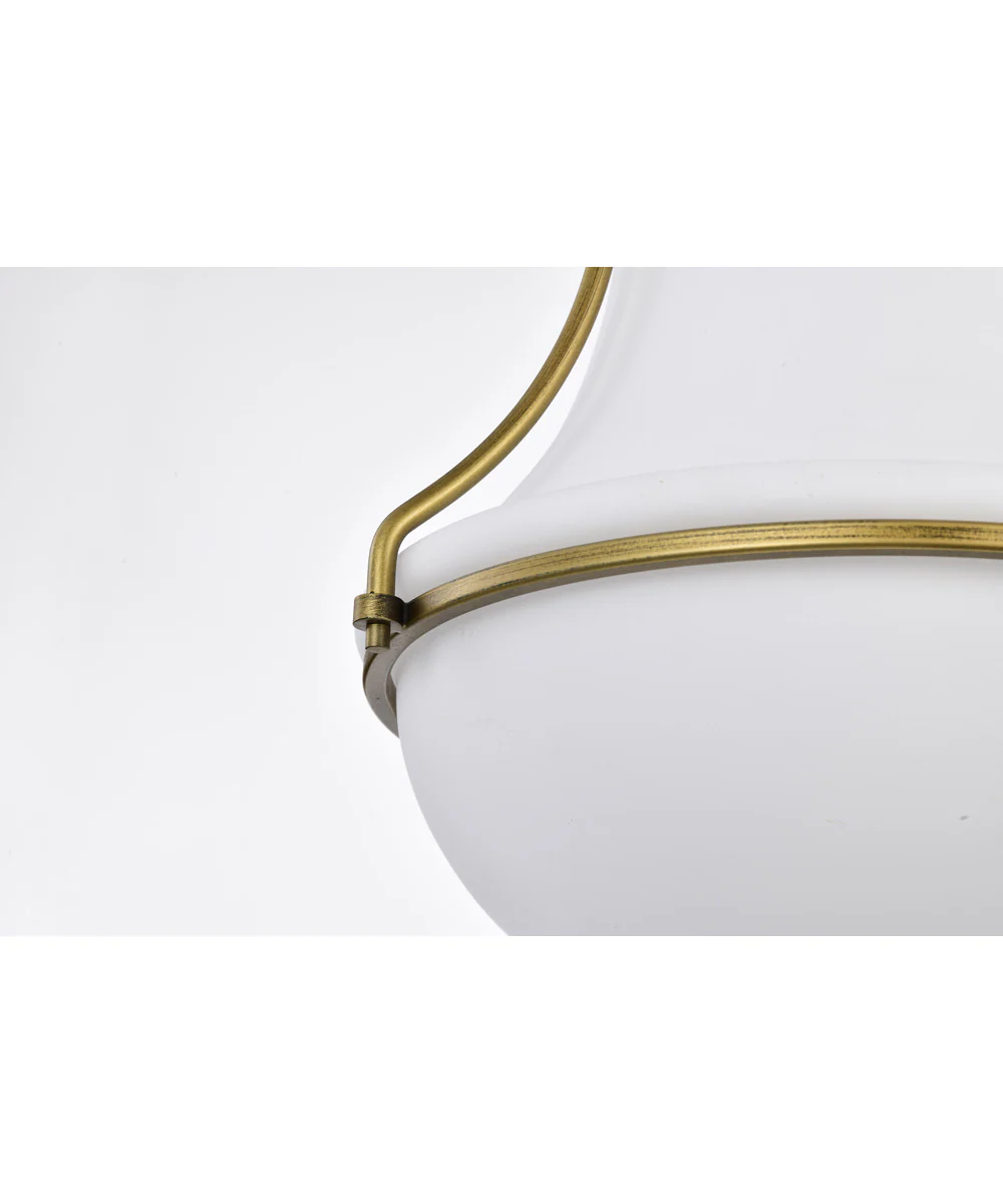 Valdora 1-Light Pendant Natural Brass - Image 11