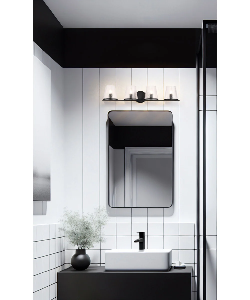Valentine 4-Light Vanity & Wall Black - Image 2