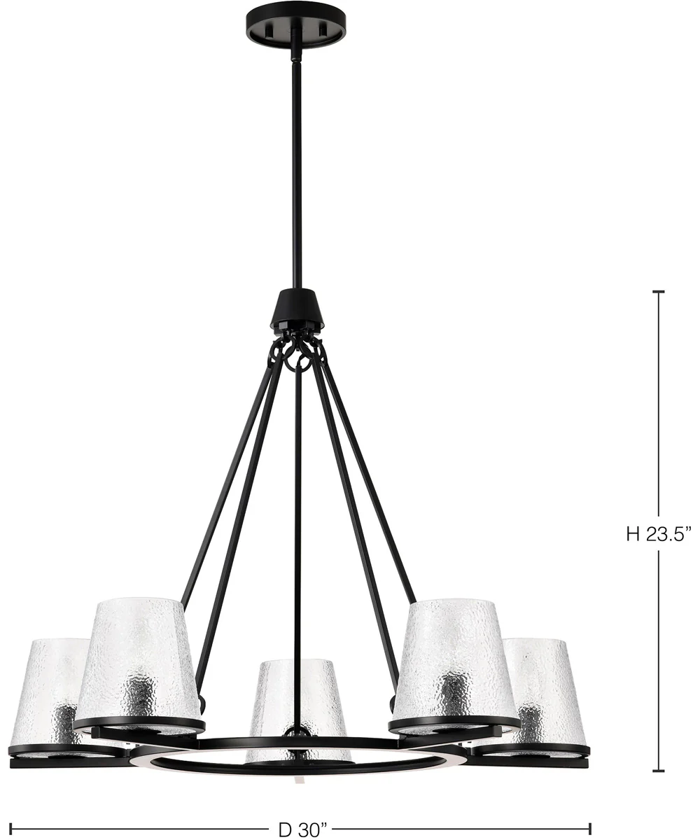Valentine 5-Light Chandelier Black - Image 12