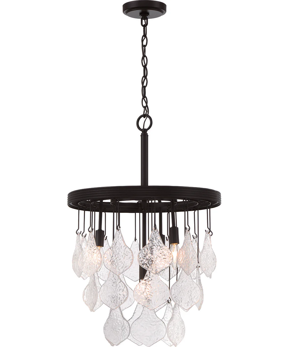 Vesi 4-Light Pendant Flat Black - Image 2