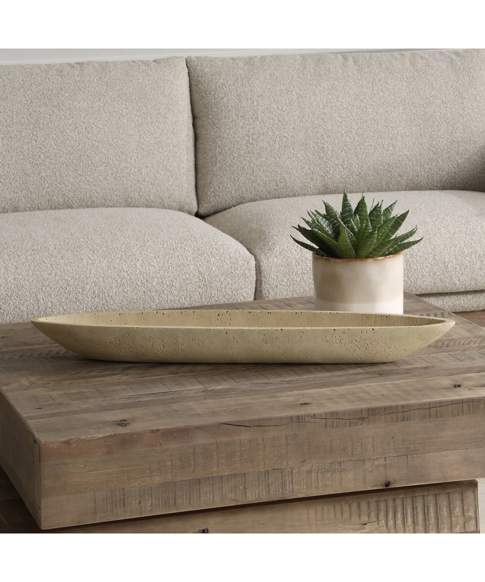 Vessel Cast Ivory Canoe Bowl - Image 3