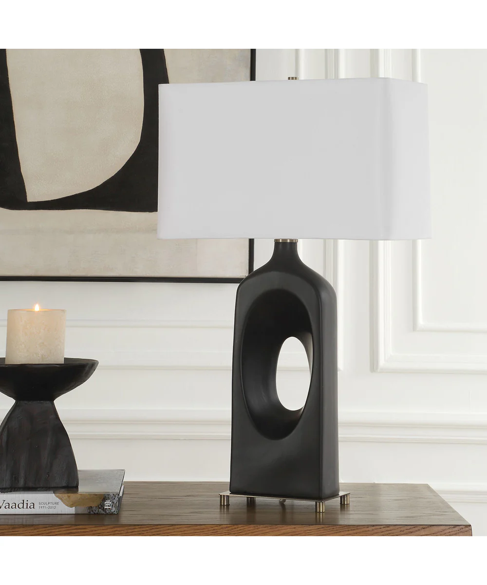 Void Matte Black Table Lamp - Image 3