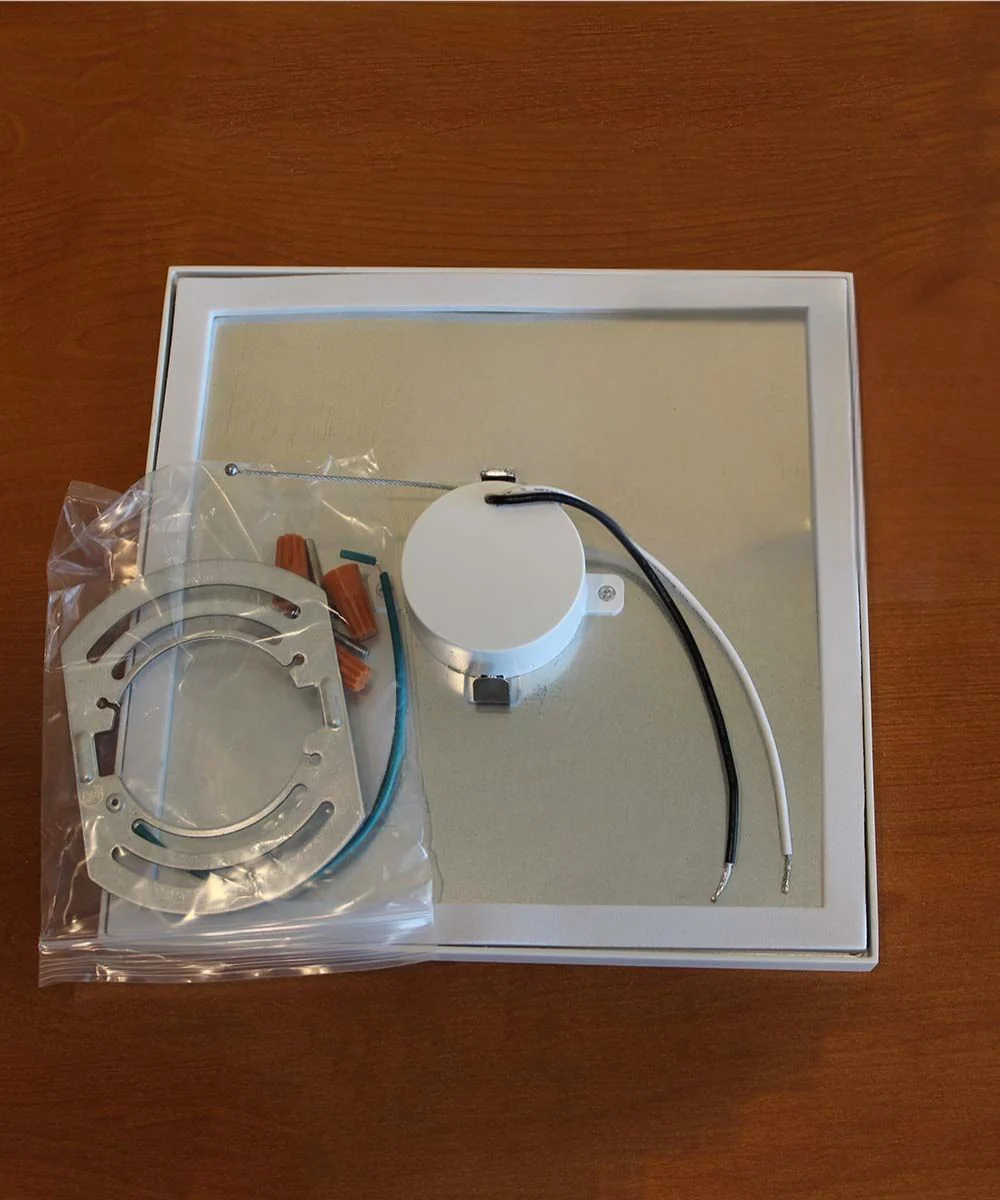 Wafer 9" Square LED Surface Mount Ceiling/Wall Light 3000K White - Image 5