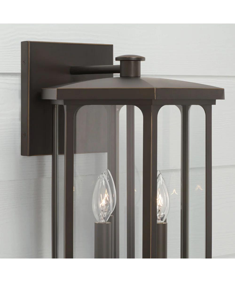 Walton 4-Light Outdoor Wall-Lantern Rain or Shine - Oiled Bronze - Image 3