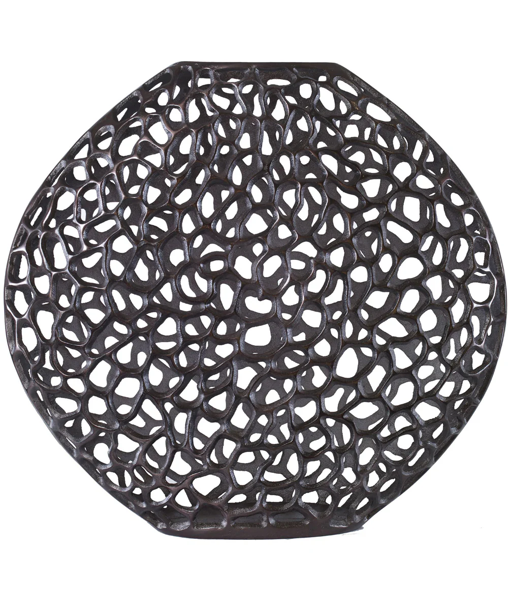 Web Dark Bronze Vase