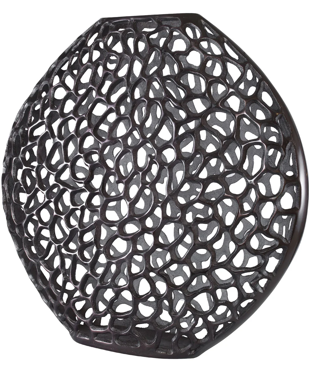 Web Dark Bronze Vase - Image 3