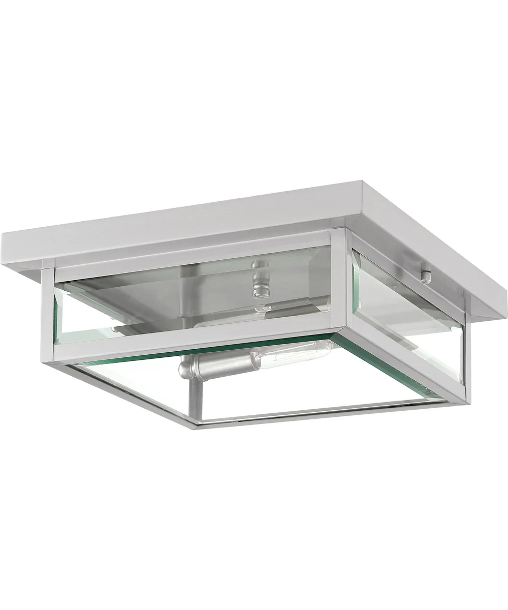 Westover 2-light Flush Mount Stainless Steel - Image 3