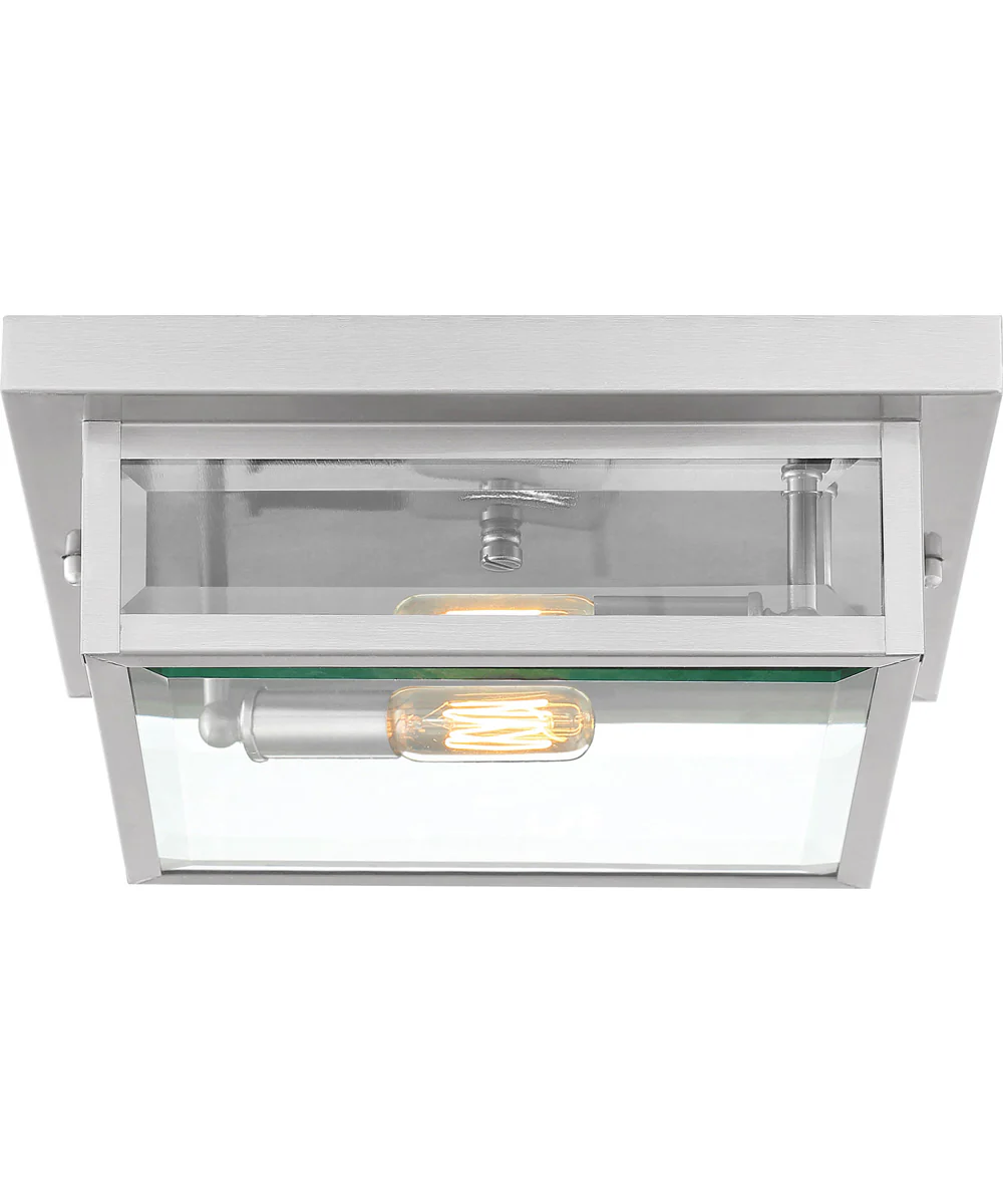 Westover 2-light Flush Mount Stainless Steel - Image 5
