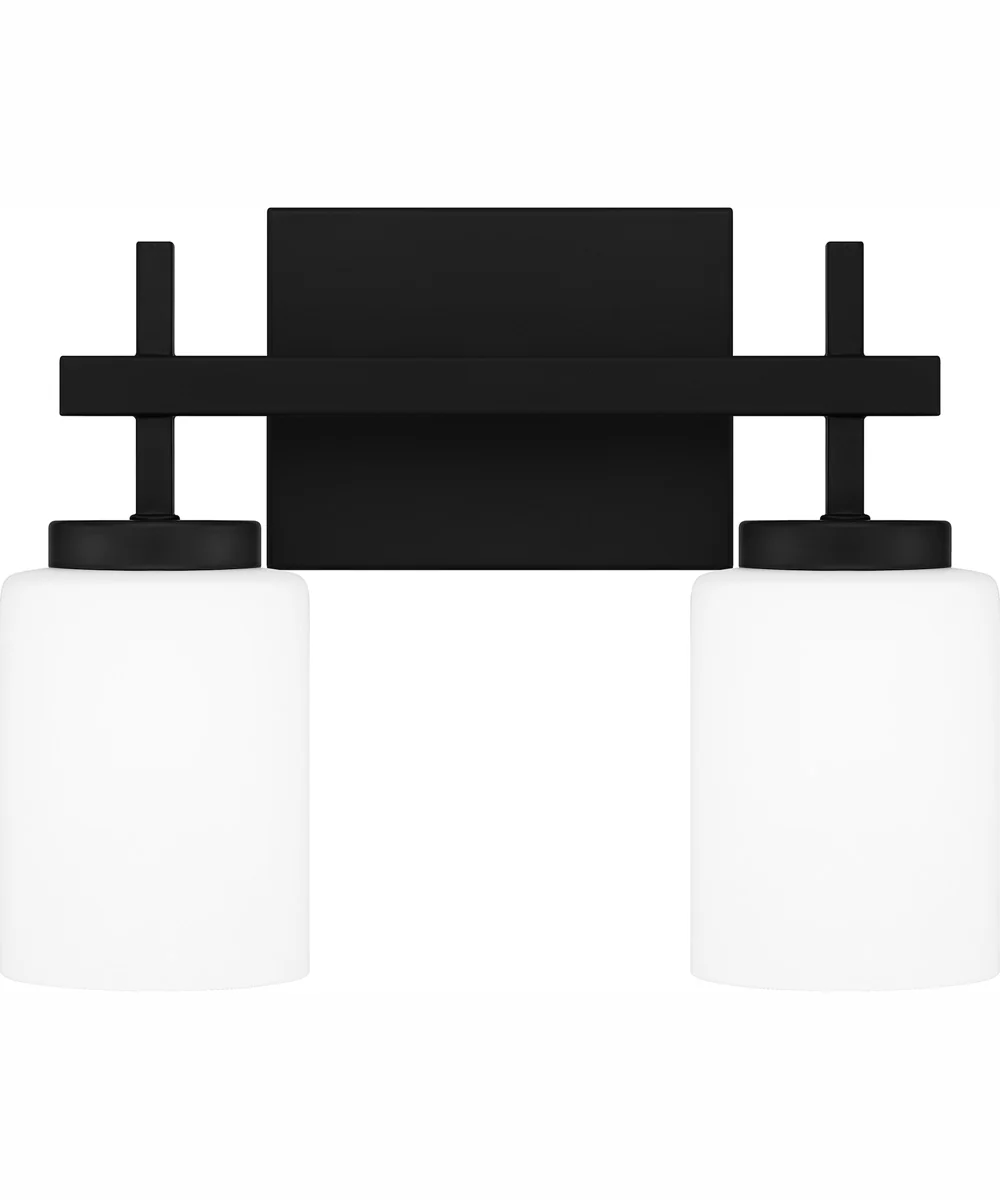 Wilburn Medium 2-light Bath Light Matte Black - Image 2