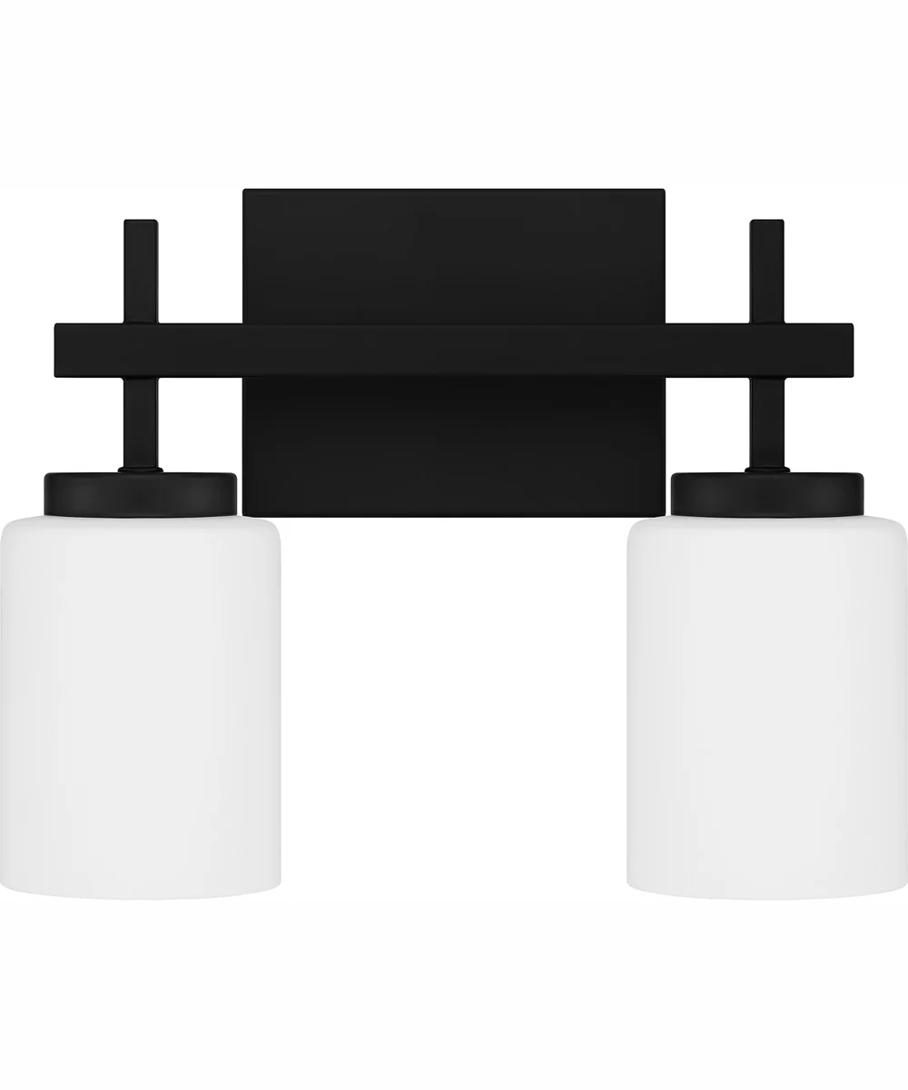 Wilburn Medium 2-light Bath Light Matte Black - Image 3