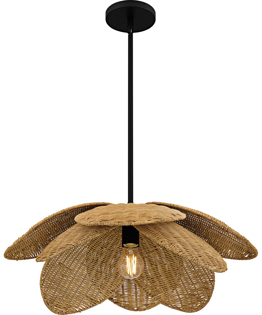 Willa Large 1-light Pendant Matte Black - Image 4
